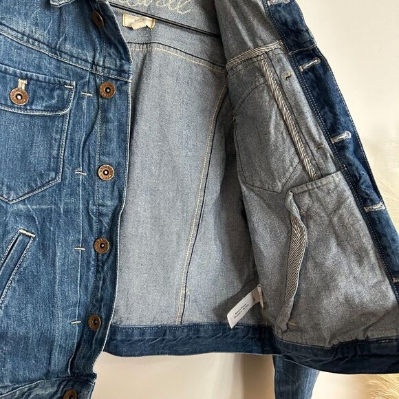 Madewell Cropped Denim Jean Jacket - Picture 7 of 8